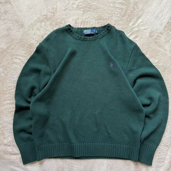 Polo by Ralph Lauren Other - Vintage waffle knit polo ralph lauren crewneck sweater